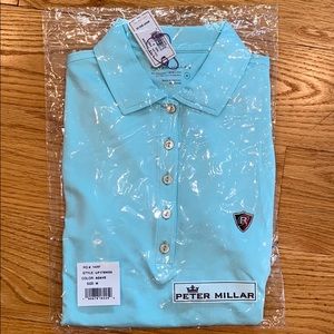 Women’s Peter Millar Light Blue Polo
